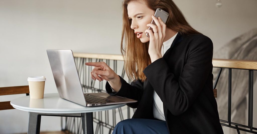 Woman contacting her attorney after realizing she may miss a Chapter 13 payment
