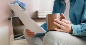 Borrower reviewing student loan records before seeking a bankruptcy discharge