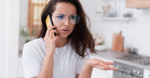 Woman seeking advice before making financial decisions ahead of bankruptcy